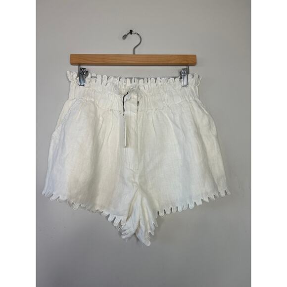 NWT Sea New York Liat Embroidery Scalloped White Shorts Size: 6 - Picture 2 of 7